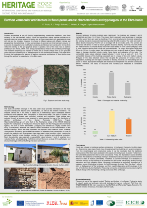 Earthen vernacular architecture in flood prone areas:  characteristics and typologies in the Ebro basin