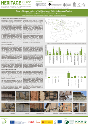 State of conservation of half-timbered walls in Burgos (Spain): Quantitative analysis of material and structural degradation