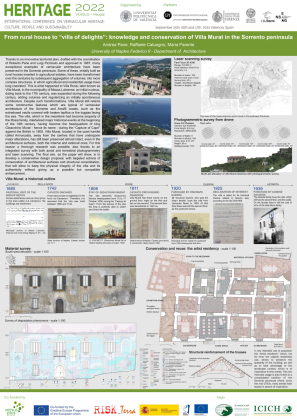 From rural house to “villa of delights”: knowledge and conservation of villa murat in the sorrento peninsula